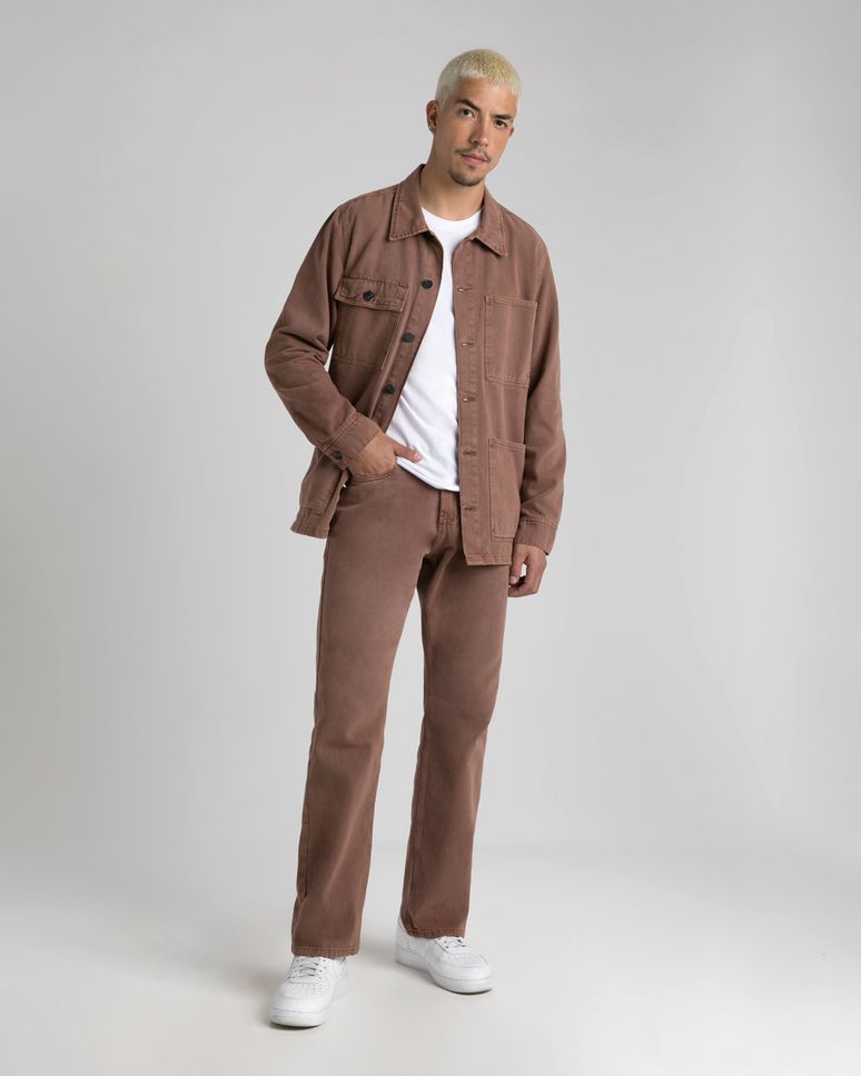 Jaqueta Parka Masculina Bolsos Frontais Em Sarja - ENFIM