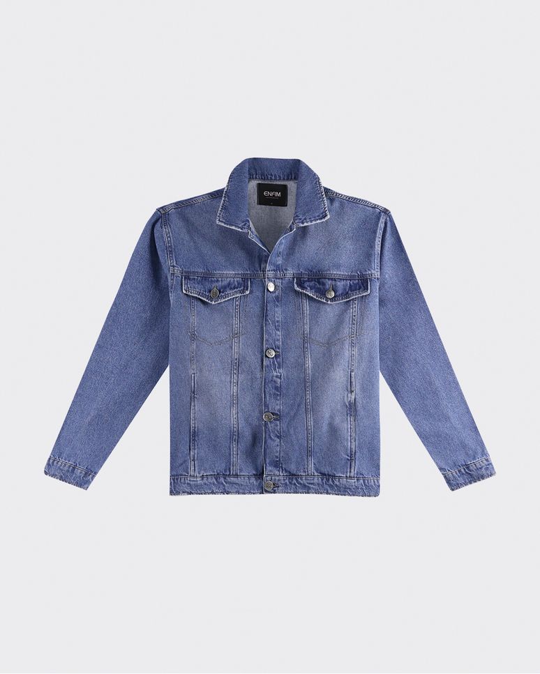 Jaqueta Oversized Masculina Em Jeans 100% Algodão  - ENFIM