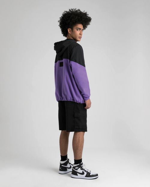 Blusão Anorak Masculino Bolso Frontal Em Moletom  - ENFIM