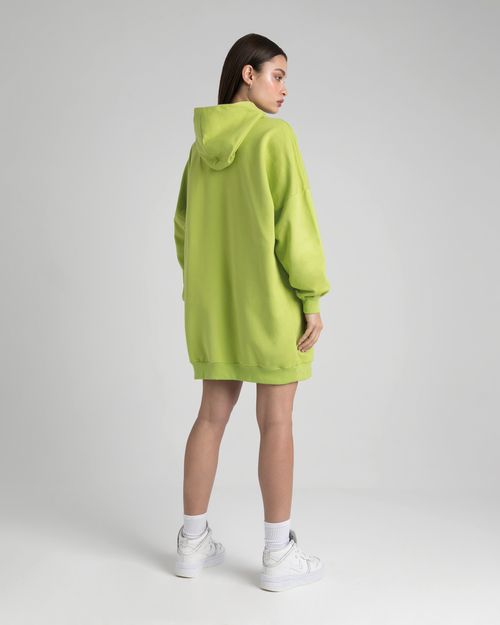 Vestido Oversized Feminino Com Capuz Em Moletom Flanelado - ENFIM
