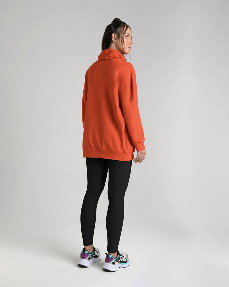 Blusão Oversized Feminino Training Em Moletom Stretch - ENFIM