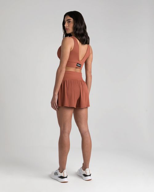 Shorts Feminino Calcinha Interna Em Malha Cotelê - ENFIM