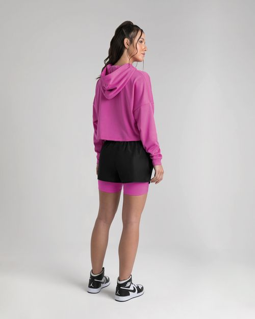 Blusão Oversized Feminino Recortes Em Moletom - ENFIM