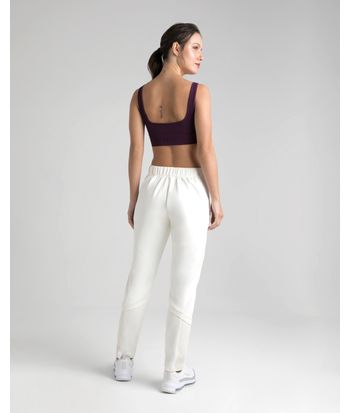 Calça Slim Feminina Bolso Zíper Em Neoprene - ENFIM