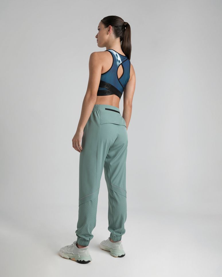 Calça Jogger Feminina Bolso Nas Costas Em Tafetá - ENFIM