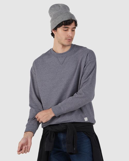 Blusão Básico Masculino Relaxed Fit Em Moletom Moulinê
