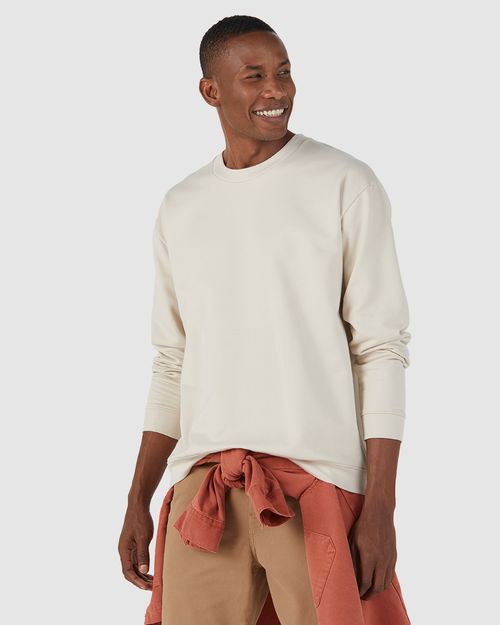 Blusão Básico Masculino Relaxed Fit Em Moletom Flanelado