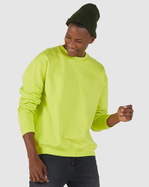 Blusão Básico Masculino Relaxed Fit Em Moletom Flanelado