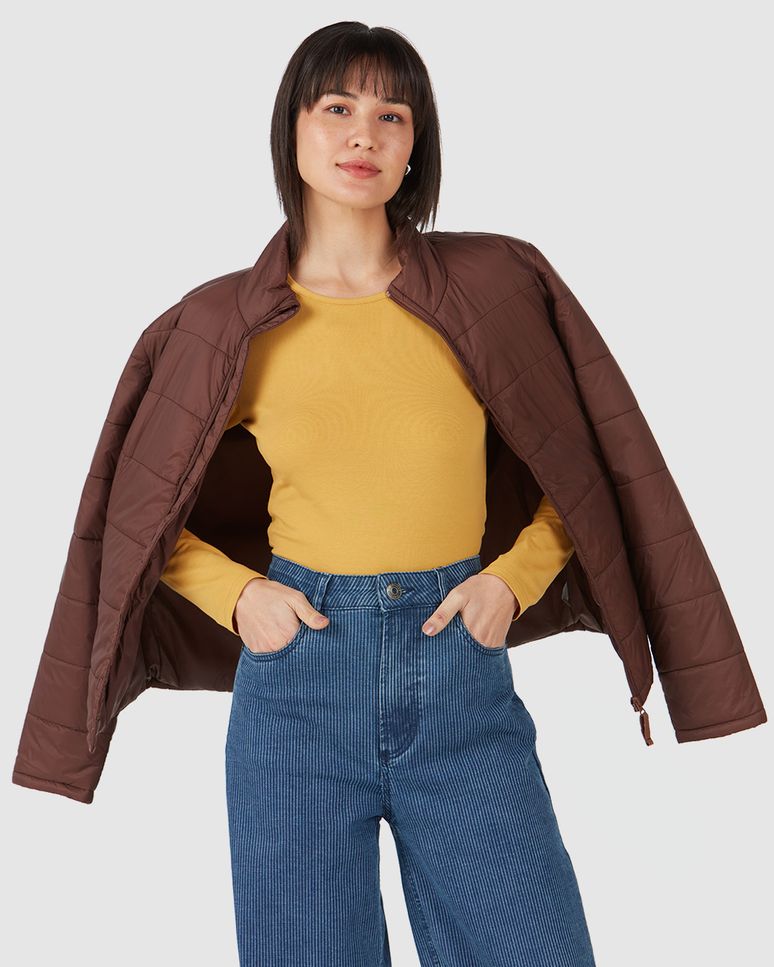 Blusa Básica Feminina Decote Redondo Em Algodão