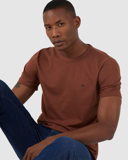 Camiseta Básica Masculina Slim Em Algodão