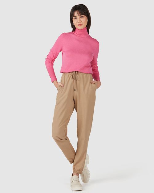 Suéter Feminino Punho Com Botões Em Tricô
