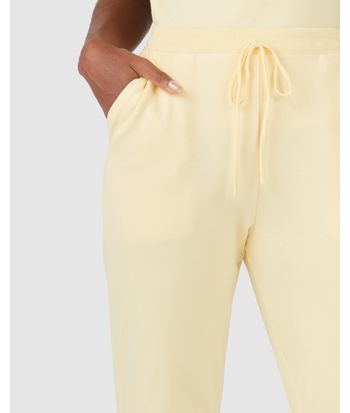 Calça Básica Feminina Jogger Bolso Faca Em Moletom Stretch Flanelado