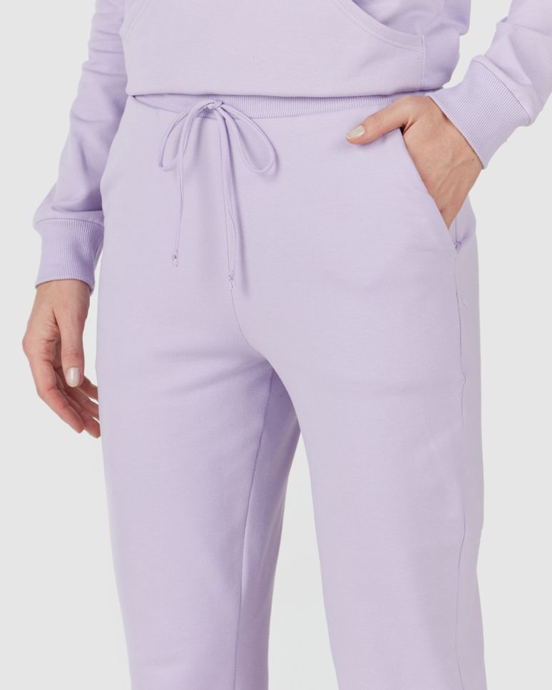 Calça Básica Feminina Jogger Bolso Faca Em Moletom Stretch Flanelado