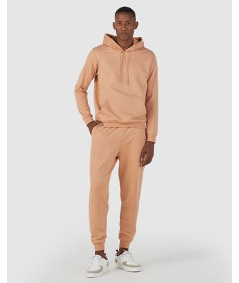 Blusão Básico Masculino Com Capuz Em Moletom Flanelado