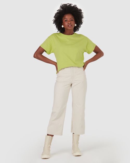 Blusa Básica Feminina Oversized Em Algodão