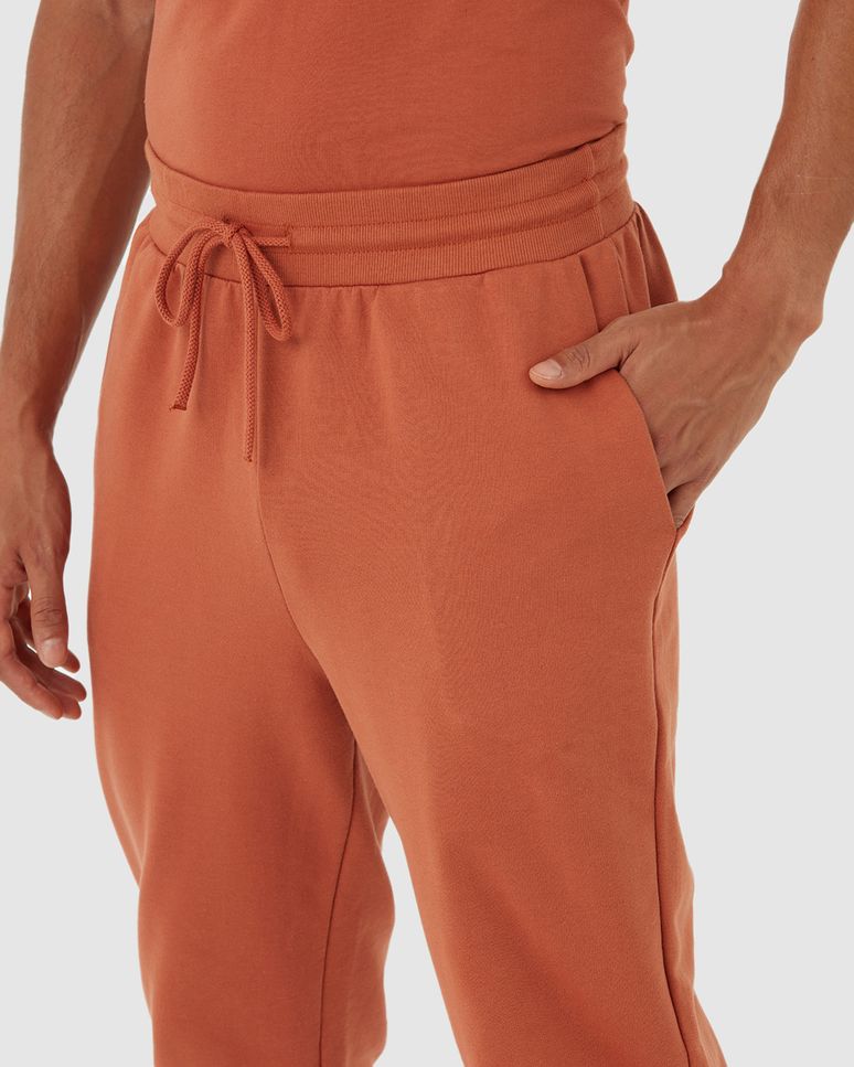 Calça Básica Masculina Jogger Em Moletom Sem Flanela