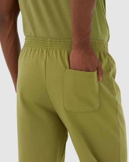 Calça Básica Masculina Em Moletom Flanelado