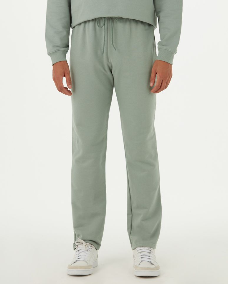 Calça Básica Masculina Em Moletom Sem Flanela