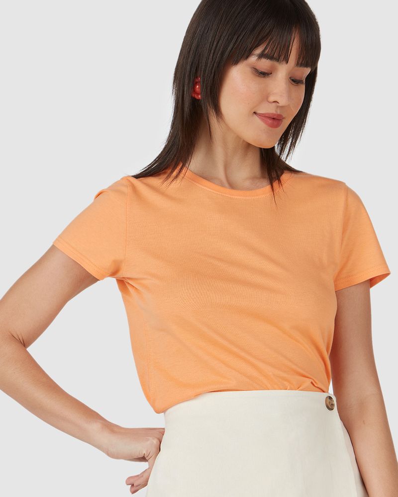 Blusa Malwee Let's Go Laranja - Compre Agora