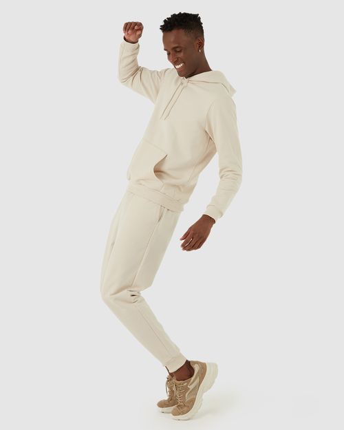 Calça Básica Masculina Jogger Em Moletom Flanelado