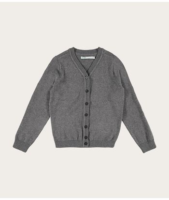 Cardigan Infantil Menina Gola V Em Tricô Malwee Kids
