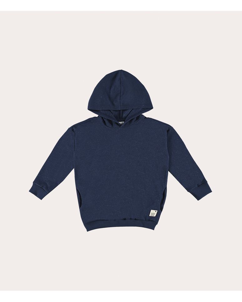 Blusão Infantil Unissex Com Capuz Moletom Desfibrado Malwee Kids