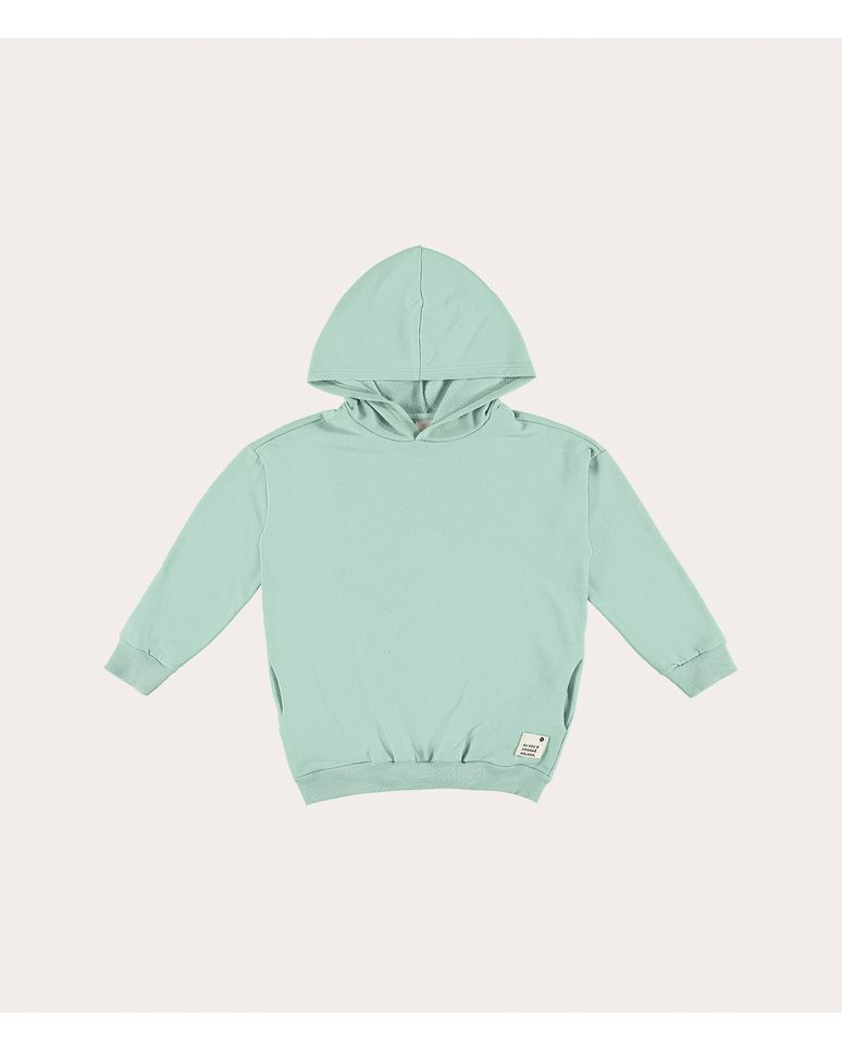 Blusão Infantil Unissex Com Capuz Moletom Desfibrado Malwee Kids