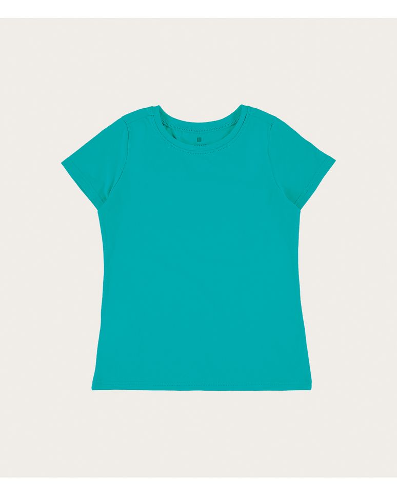 Blusa Infantil Menina Decote Redondo Em Algodão Malwee Kids