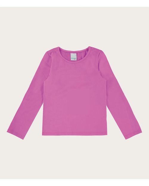 Blusa Infantil Menina Manga Longa Em Algodão Malwee Kids