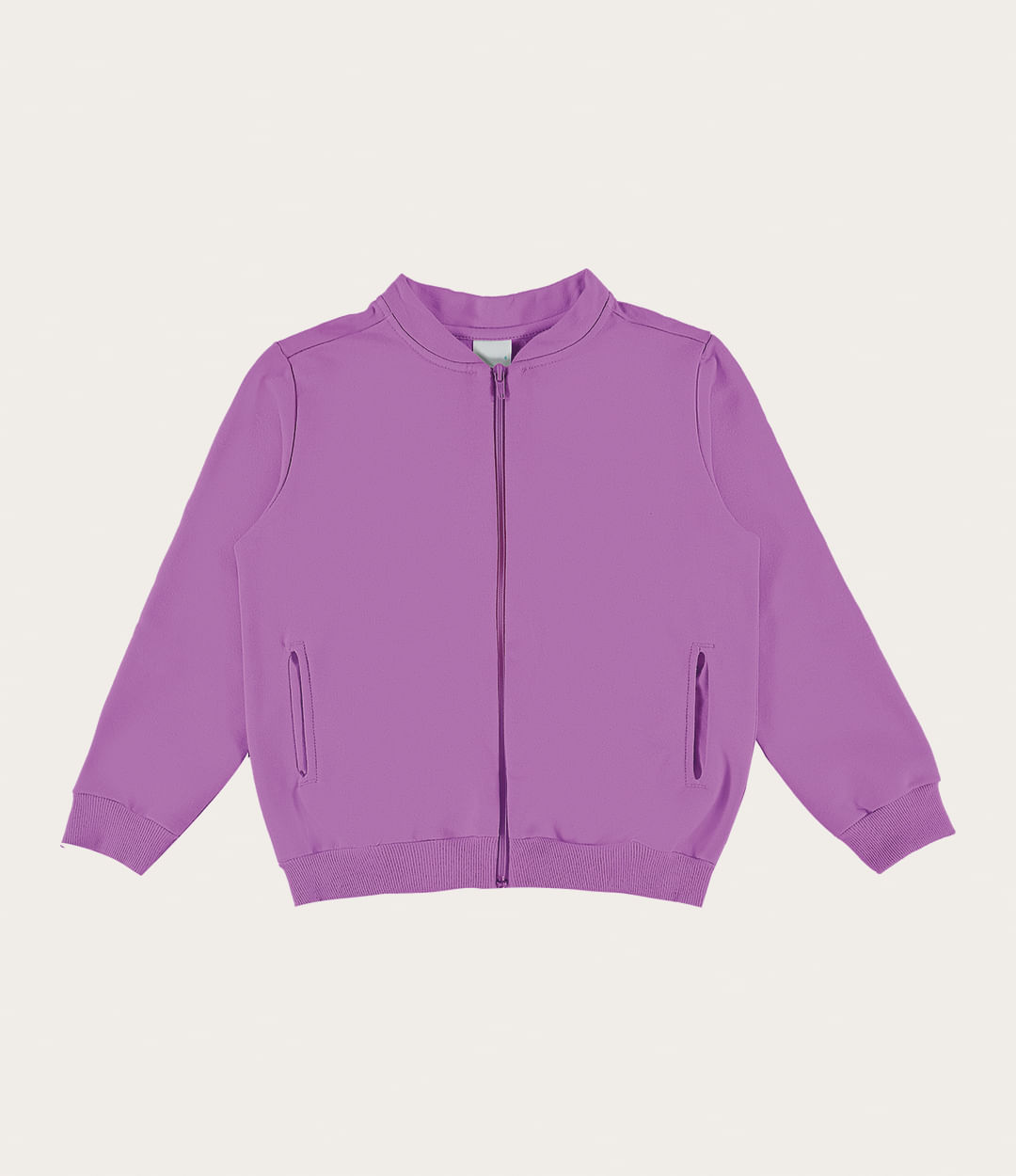 Jaqueta Infantil Unissex Moletom Flanelado Malwee Kids Roxo 1 - Malwee