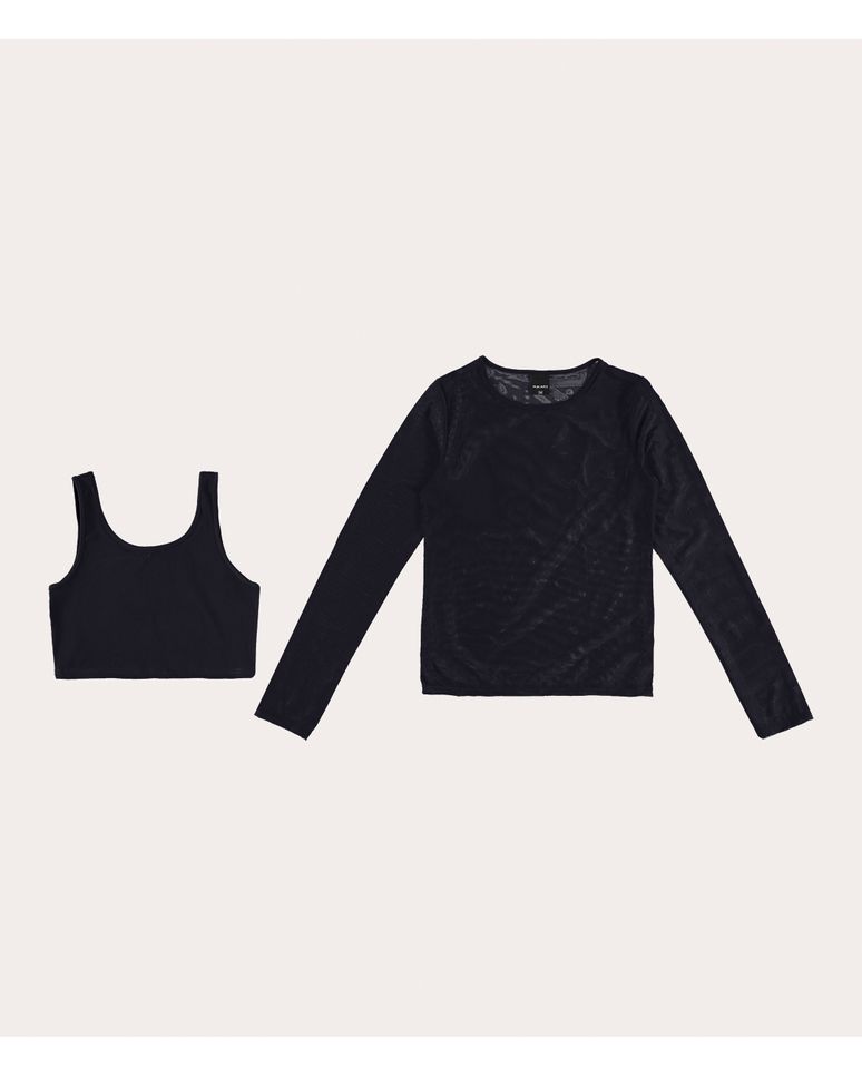 Conjunto Menina Top E Blusa Malwee Kids