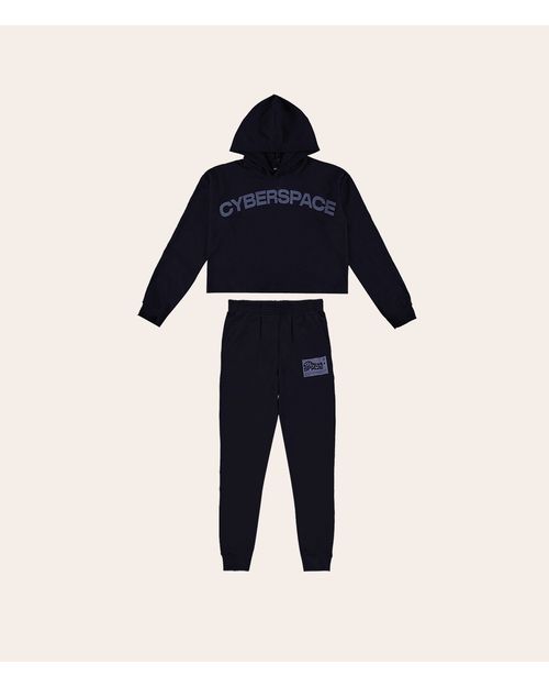 Conjunto Menina Cyber Space Em Moletom Malwee Kids