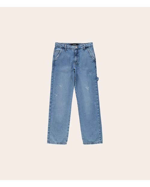 Calça Menino Loose Fit Em Jeans Malwee Kids