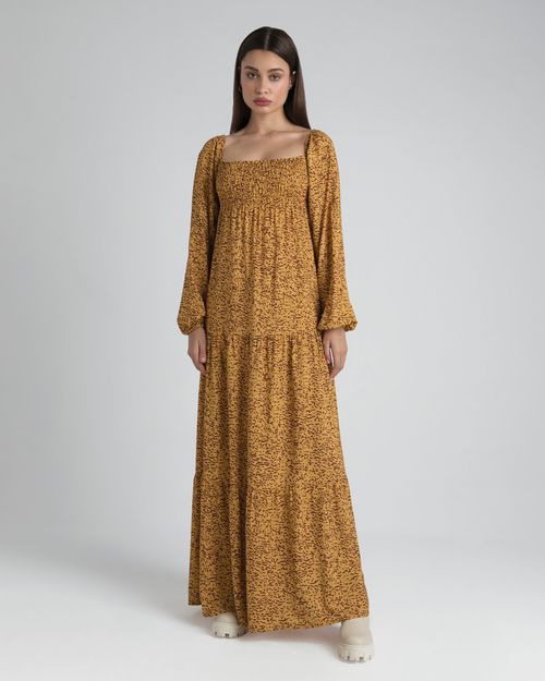 Vestido Longo Feminino Três Marias Em Viscose