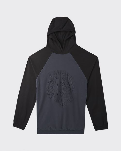 T-Shirt Masculina Com Capuz Em Algodão