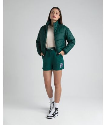 Shorts Amplo Feminino Com Abertura Lateral Em Moletom - ENFIM
