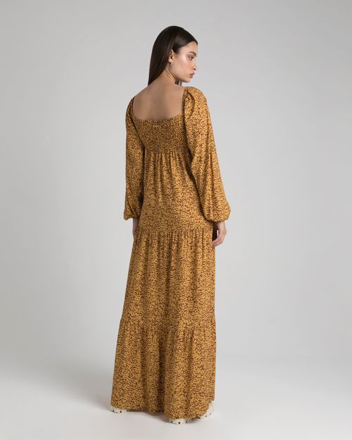 Vestido Longo Feminino Três Marias Em Viscose