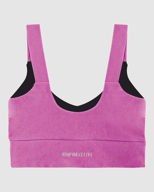 Top Esportivo Decote U Em Malha Proteção UV50+ - ENFIM