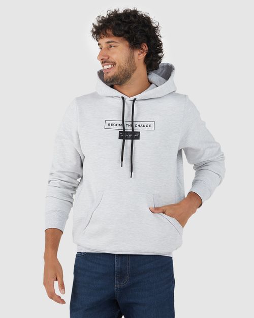Blusão Oversized Masculino Become The Change Em Moletom Felpado