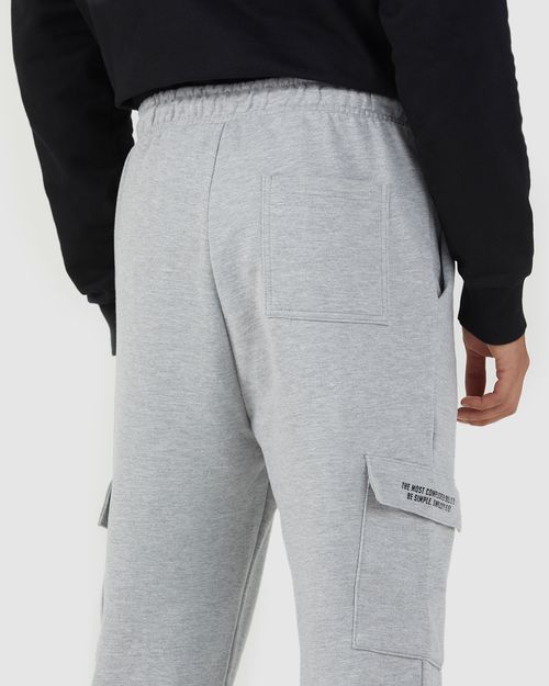 Calça Jogger Masculina Bolso Lateral Em Moletom Flanelado