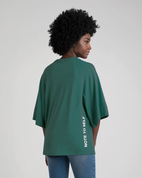 T-Shirt Oversized Feminina The Future Is Yours Em Algodão  - ENFIM