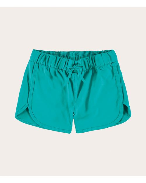 Shorts Infantil Menina Com Cadarço Em Algodão Malwee Kids
