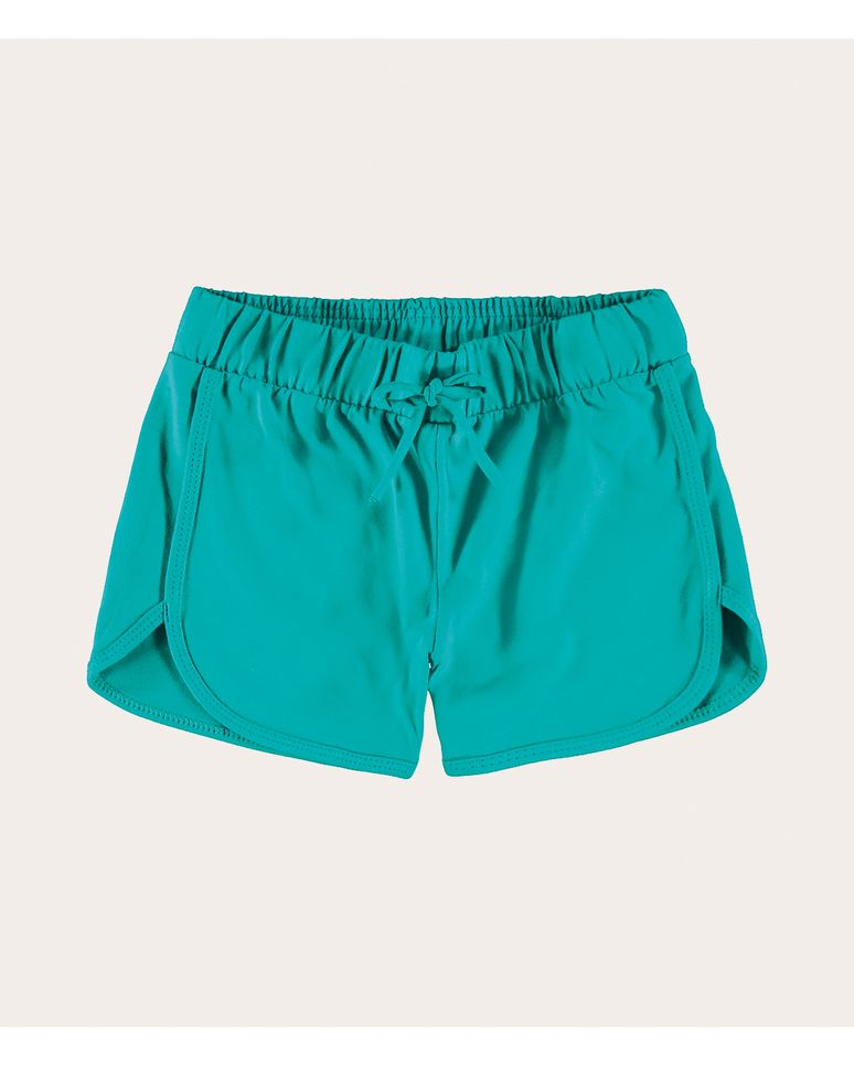 Shorts Infantil Menina Com Cadarço Em Algodão Malwee Kids