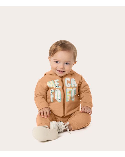 Conjunto Infantil Unissex Mega Fofo Em Moletom Malwee Kids