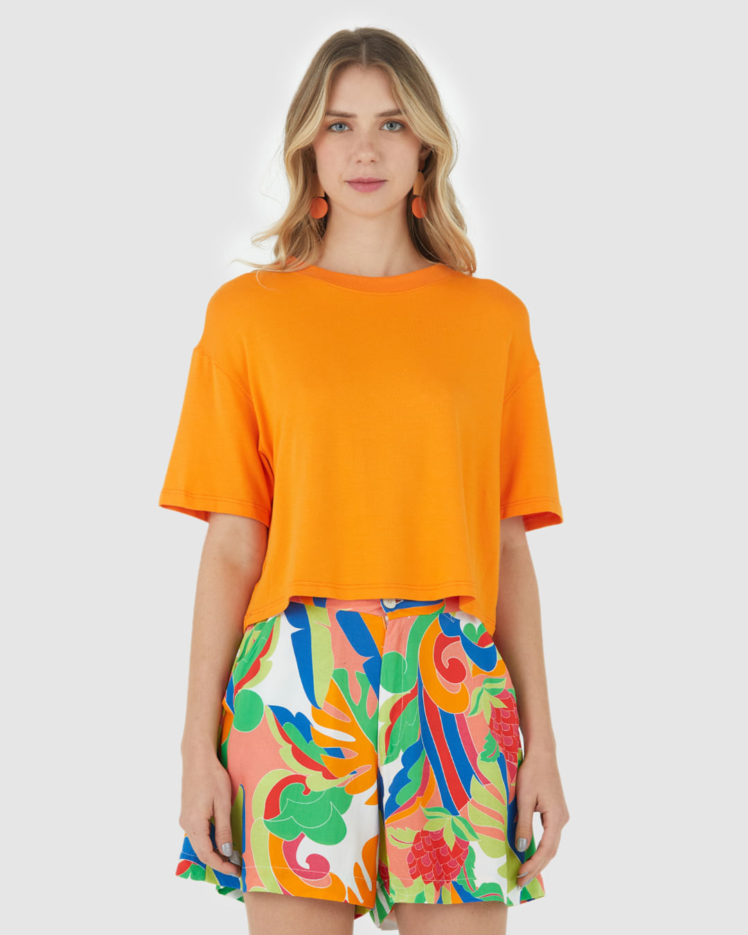 Blusa Malwee Let's Go Laranja - Compre Agora