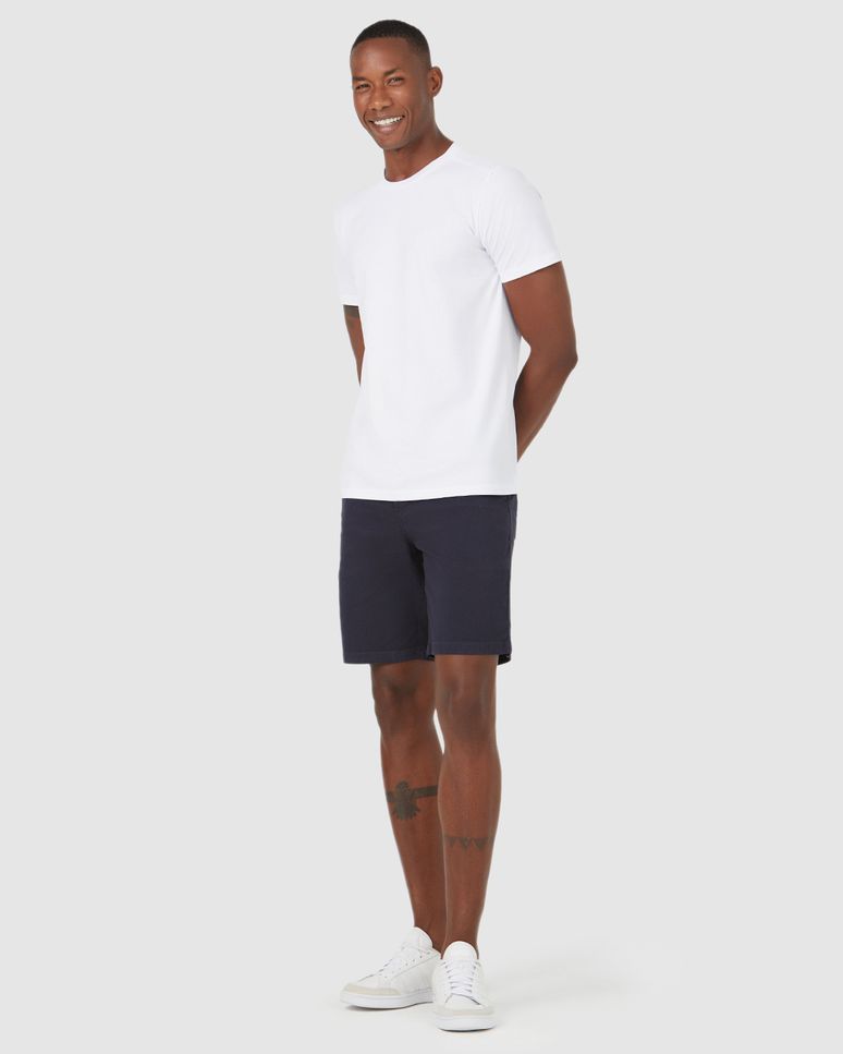 Bermuda Slim Masculina Bolso Faca Em Sarja Com Elastano
