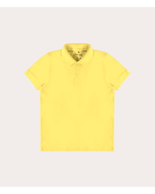 Camisa Polo Infantil Menino Peitilho Frontal Em Algodão Malwee Kids