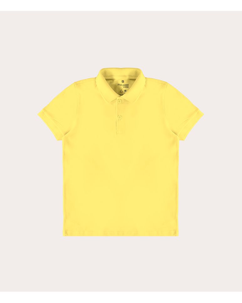 Camisa Polo Infantil Menino Peitilho Frontal Em Algodão Malwee Kids