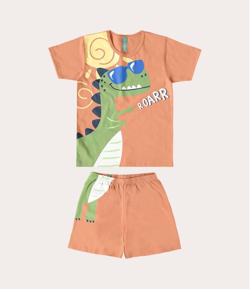Pijama Infantil Unissex Roarr Em Malha Repelente De Insetos Malwee Kids
