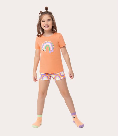 Pijama Infantil Menina Make Your Day Colorful Em Algodão Malwee Kids